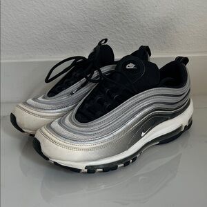 Nike Air Max 97 Reflective Silver and Black White 921826-016 Shoes